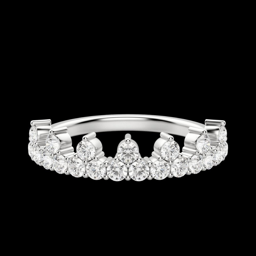 Crown Wedding Band